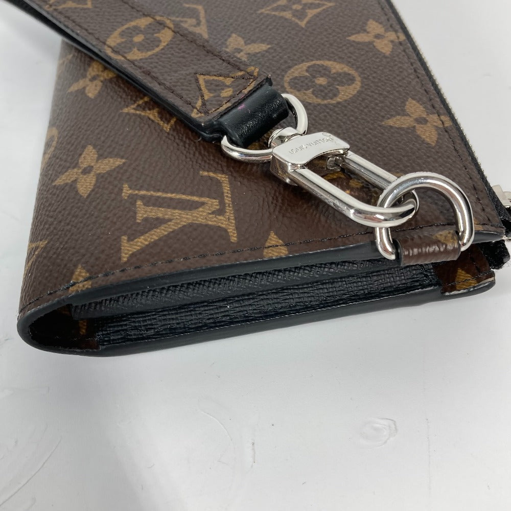LOUIS VUITTON Long Wallet Purse M69407 Monogram macacer canvas Brown Monogram macacer Zippy Dragonne mens Used Authentic