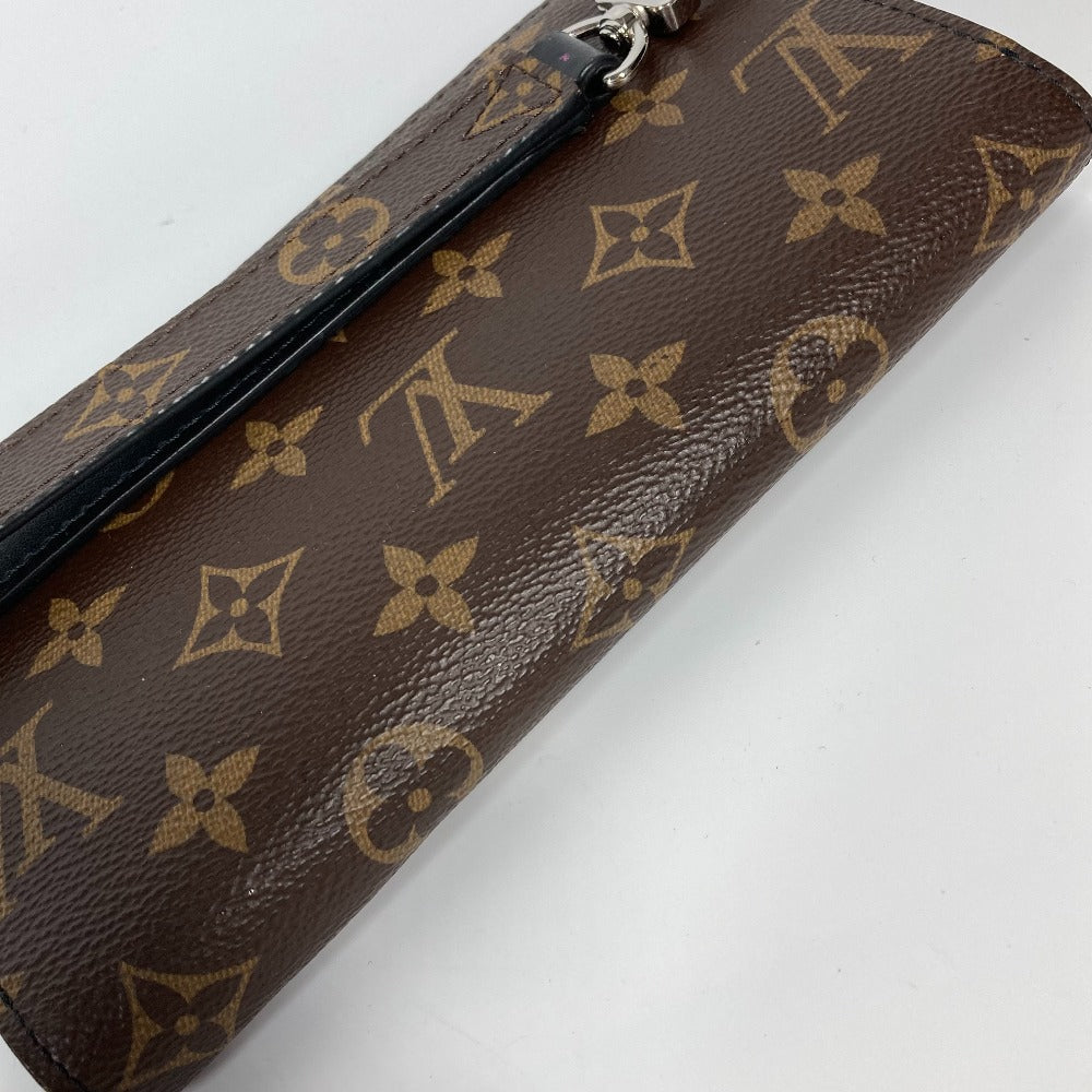 LOUIS VUITTON Long Wallet Purse M69407 Monogram macacer canvas Brown Monogram macacer Zippy Dragonne mens Used Authentic