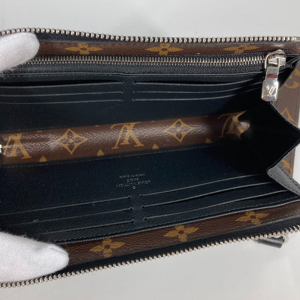 LOUIS VUITTON Long Wallet Purse M69407 Monogram macacer canvas Brown Monogram macacer Zippy Dragonne mens Used Authentic