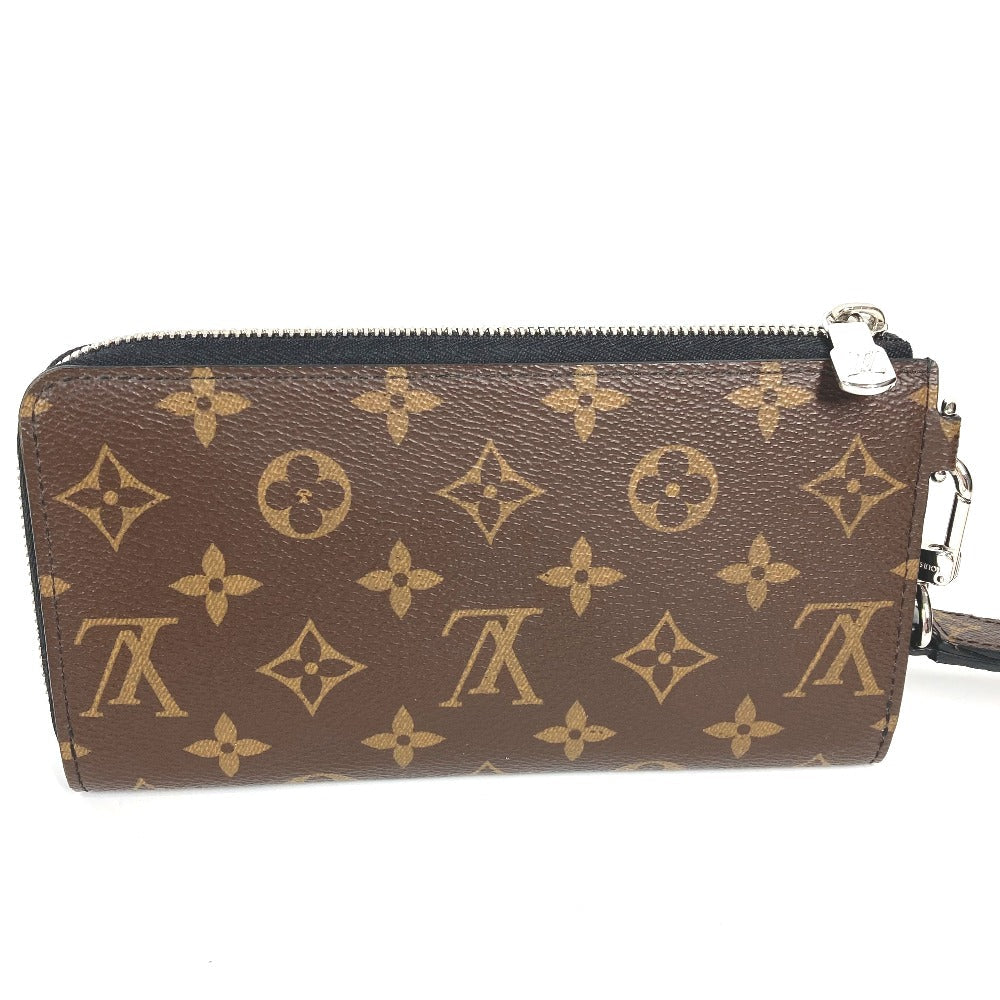 LOUIS VUITTON Long Wallet Purse M69407 Monogram macacer canvas Brown Monogram macacer Zippy Dragonne mens Used Authentic