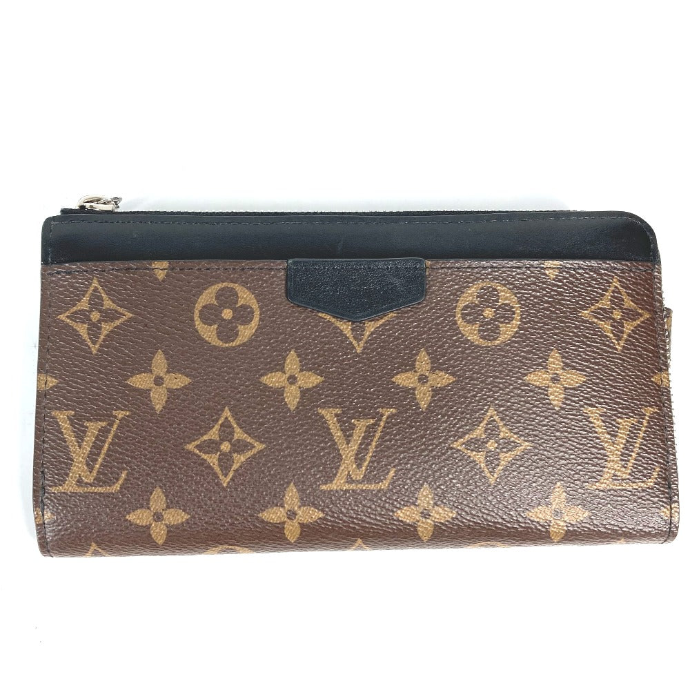 LOUIS VUITTON Long Wallet Purse M69407 Monogram macacer canvas Brown Monogram macacer Zippy Dragonne mens Used Authentic