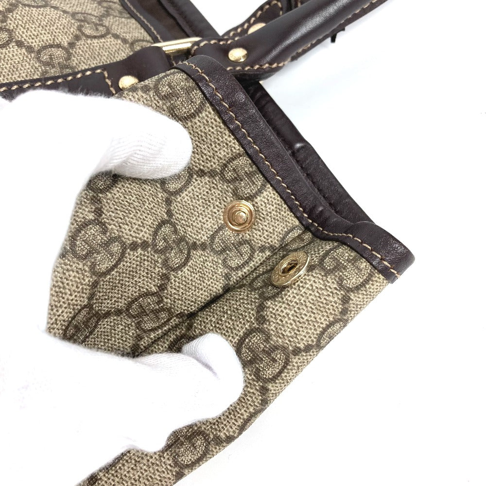 GUCCI Shoulder Bag 228668 PVC leather beige GG plus vertical mens(Unisex) Used Authentic