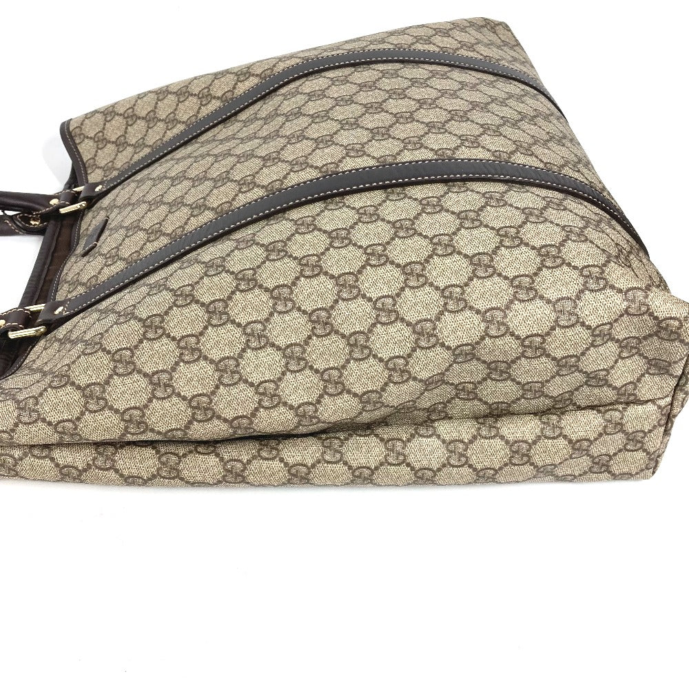 GUCCI Shoulder Bag 228668 PVC leather beige GG plus vertical mens(Unisex) Used Authentic