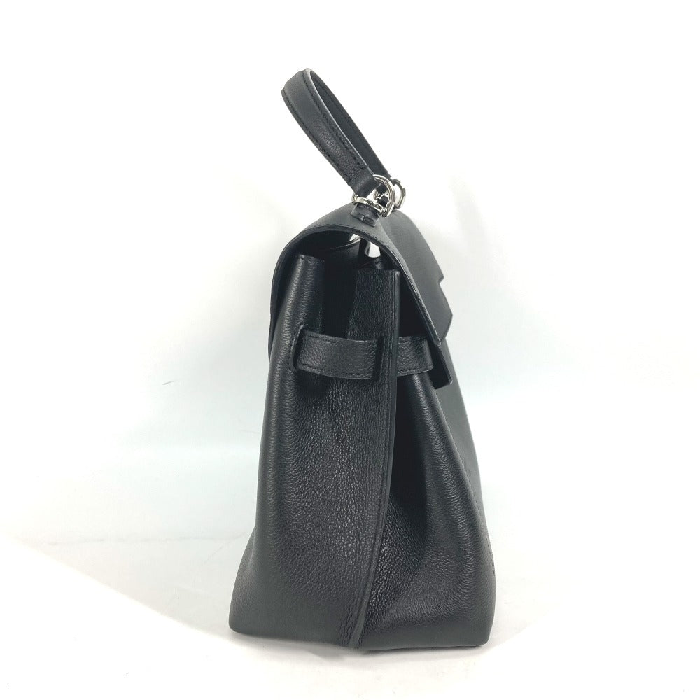 LOUIS VUITTON Handbag M51395 Grain Calfskin Leather black Bag Tote Bag Rock Me Ever MM Women Used Authentic