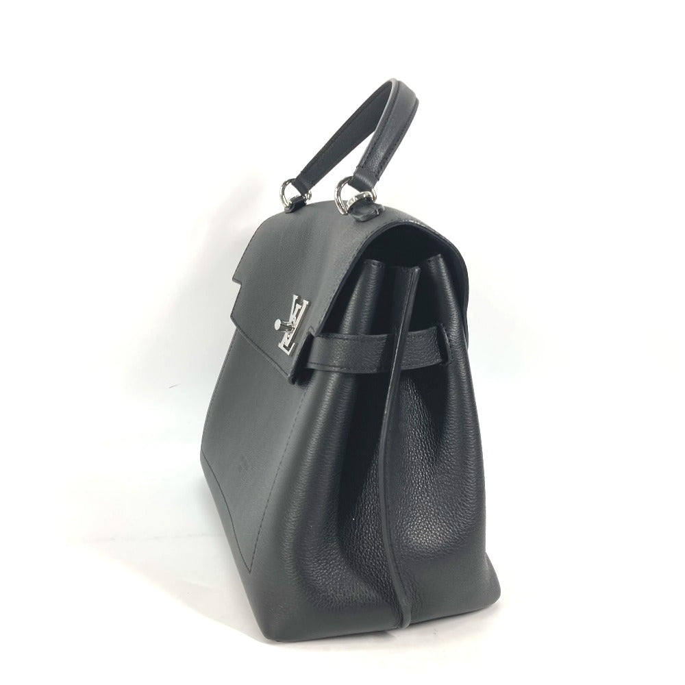 LOUIS VUITTON Handbag M51395 Grain Calfskin Leather black Bag Tote Bag Rock Me Ever MM Women Used Authentic