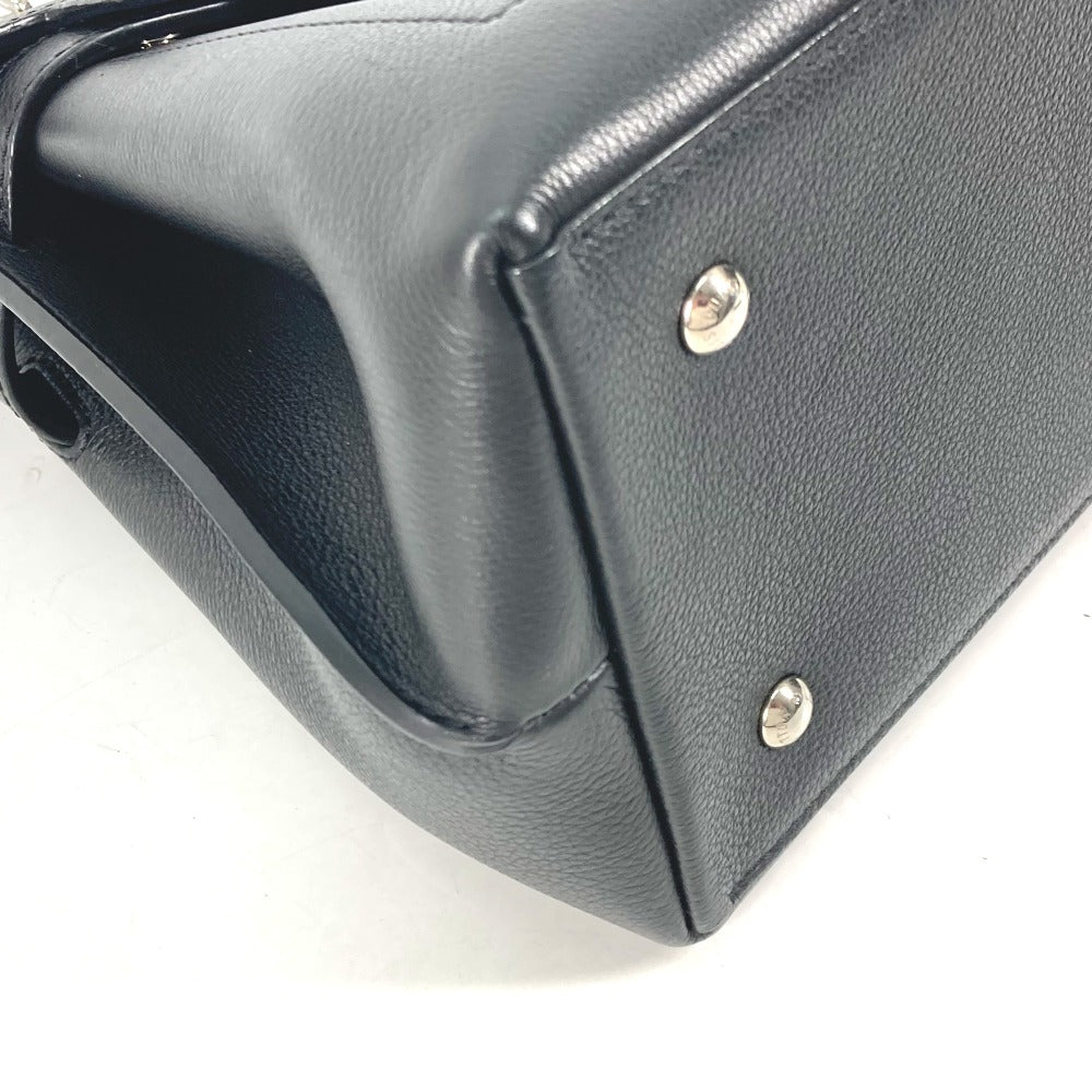 LOUIS VUITTON Handbag M51395 Grain Calfskin Leather black Bag Tote Bag Rock Me Ever MM Women Used Authentic