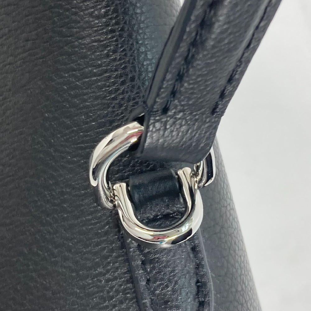 LOUIS VUITTON Handbag M51395 Grain Calfskin Leather black Bag Tote Bag Rock Me Ever MM Women Used Authentic