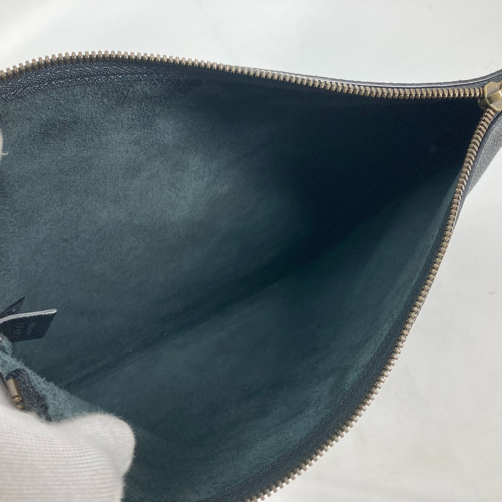GUCCI Clutch bag 500981 leather black logo mens Used Authentic