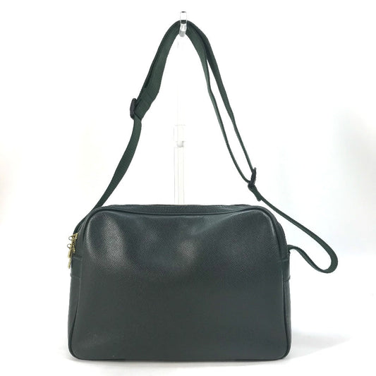 LOUIS VUITTON Shoulder Bag M30154 Taiga Leather green Taiga Reporter PM mens Used Authentic