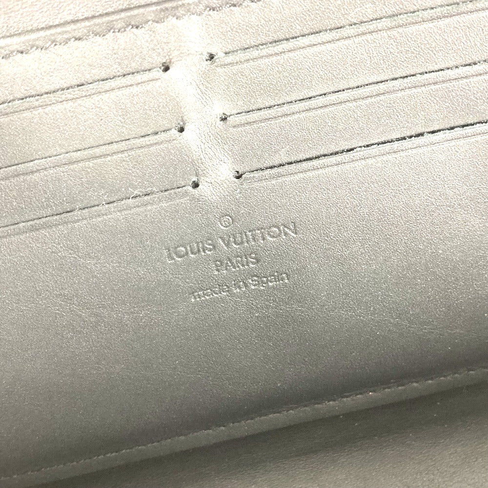 LOUIS VUITTON Long Wallet Purse M69831 Grain leather black Aerogram Zippy wallet mens Used Authentic