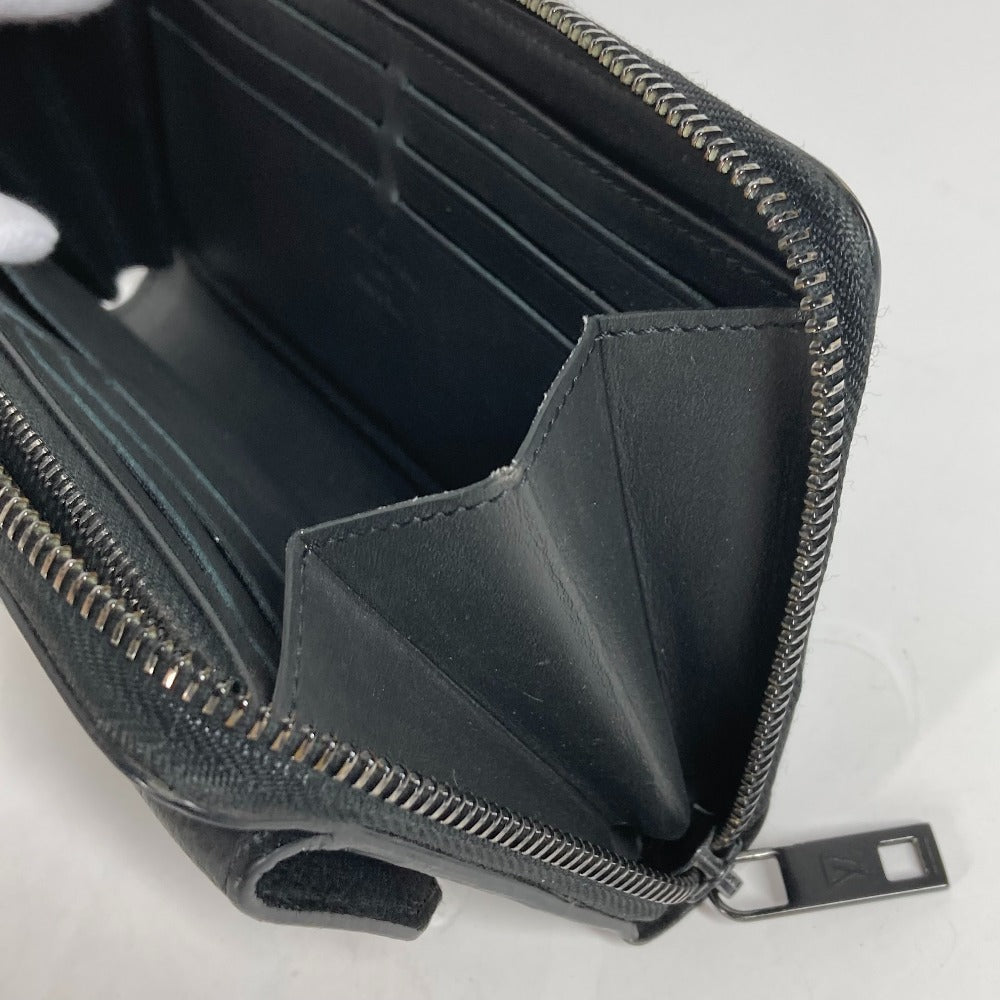 LOUIS VUITTON Long Wallet Purse M69831 Grain leather black Aerogram Zippy wallet mens Used Authentic