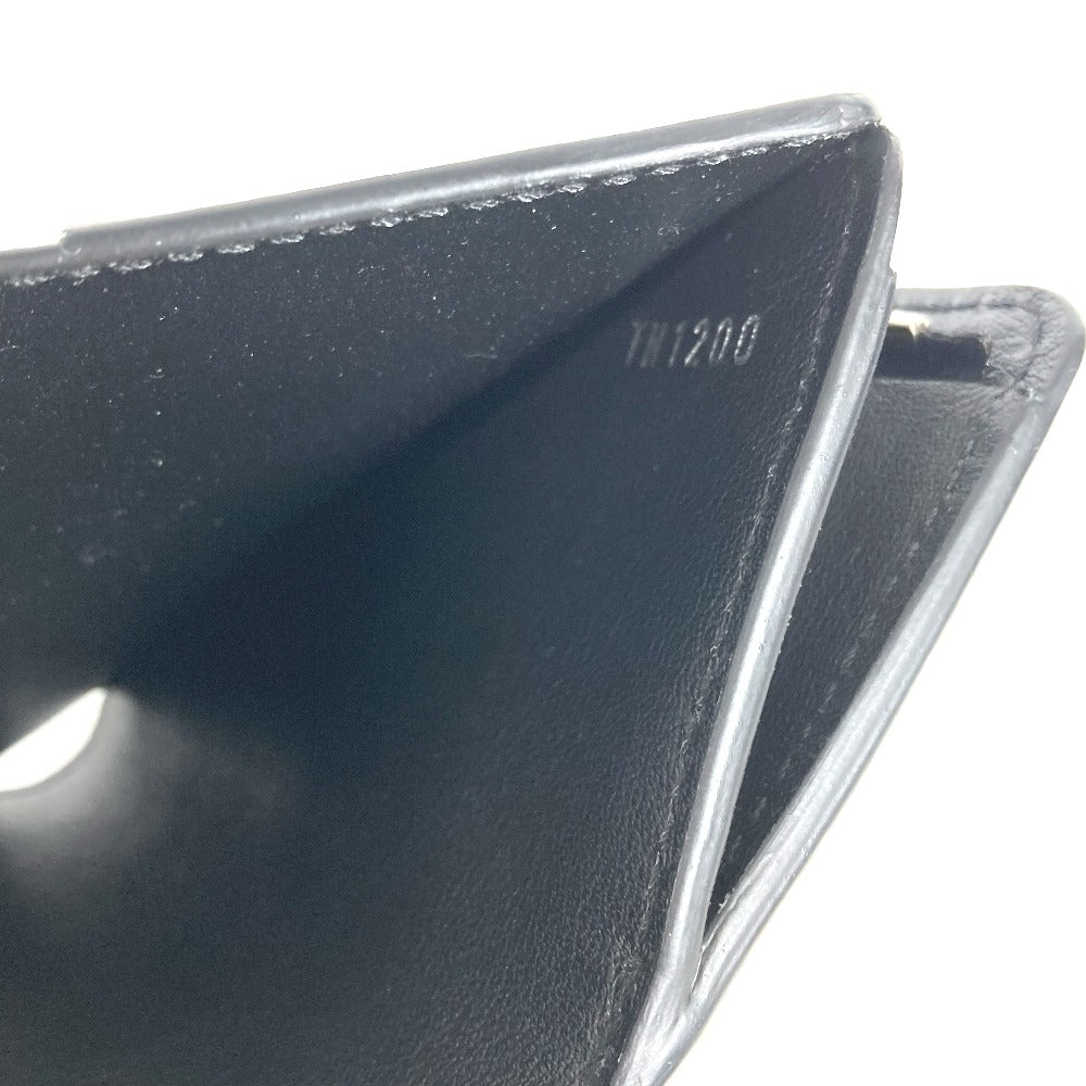 LOUIS VUITTON Trifold wallet M67498 monogram mahina leather black Mahina Portefeuille Iris XS Women Used Authentic