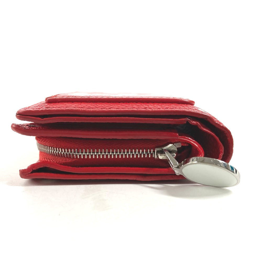 LOUIS VUITTON Folded wallet M82103 leather Red Kusama Yayoi Collaboration LVxYK Portefeuille Claire Women Used Authentic