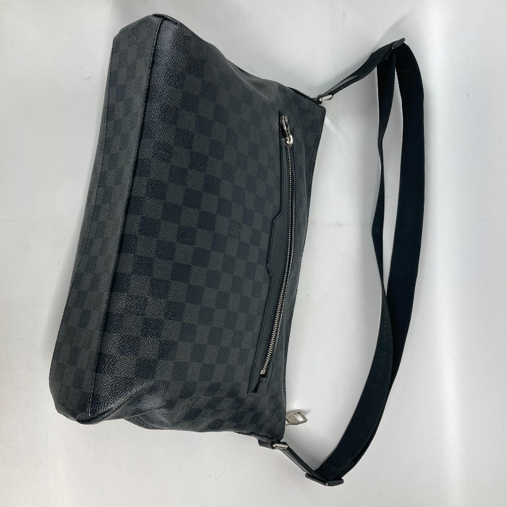 LOUIS VUITTON Shoulder Bag N41106 Damier Grafitto Canvas black Damier Grafitte Mick MM mens Used Authentic