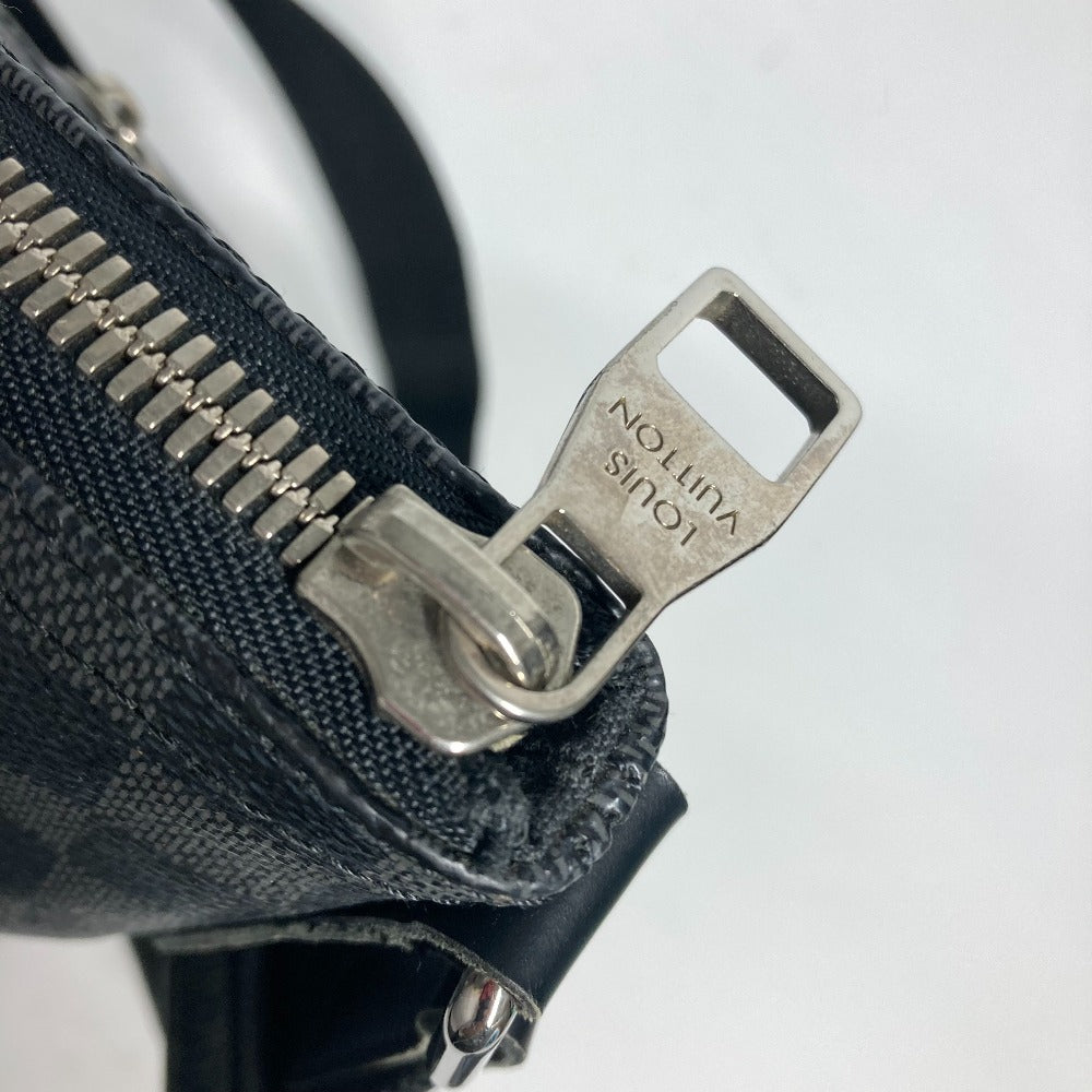 LOUIS VUITTON Shoulder Bag N41106 Damier Grafitto Canvas black Damier Grafitte Mick MM mens Used Authentic
