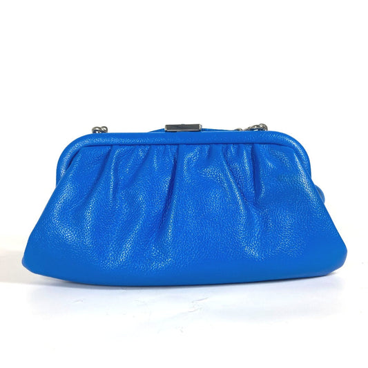 BALENCIAGA Clutch bag 618895 leather blue Cloud XS logo Cloud Women Used Authentic