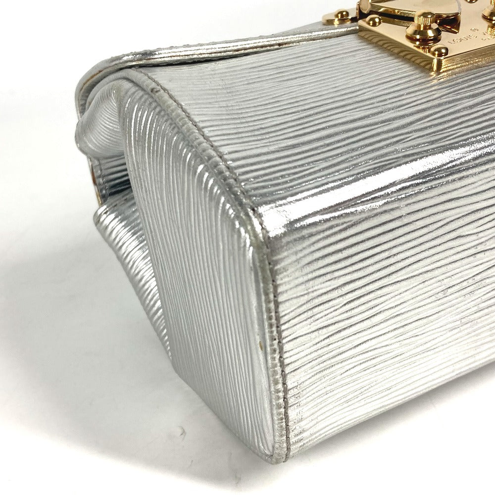 LOUIS VUITTON Handbag M92183 Epi Leather Silver Epi Galaxia Women Used Authentic