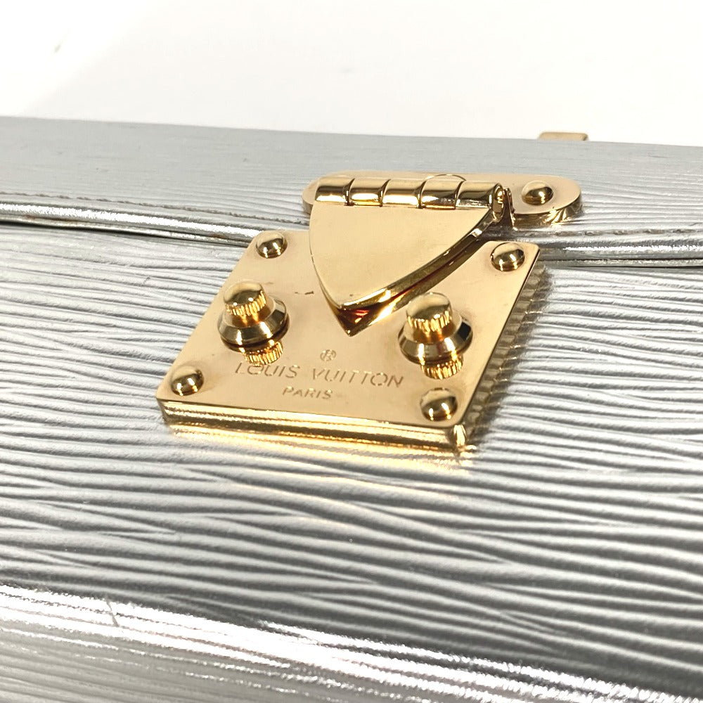 LOUIS VUITTON Handbag M92183 Epi Leather Silver Epi Galaxia Women Used Authentic