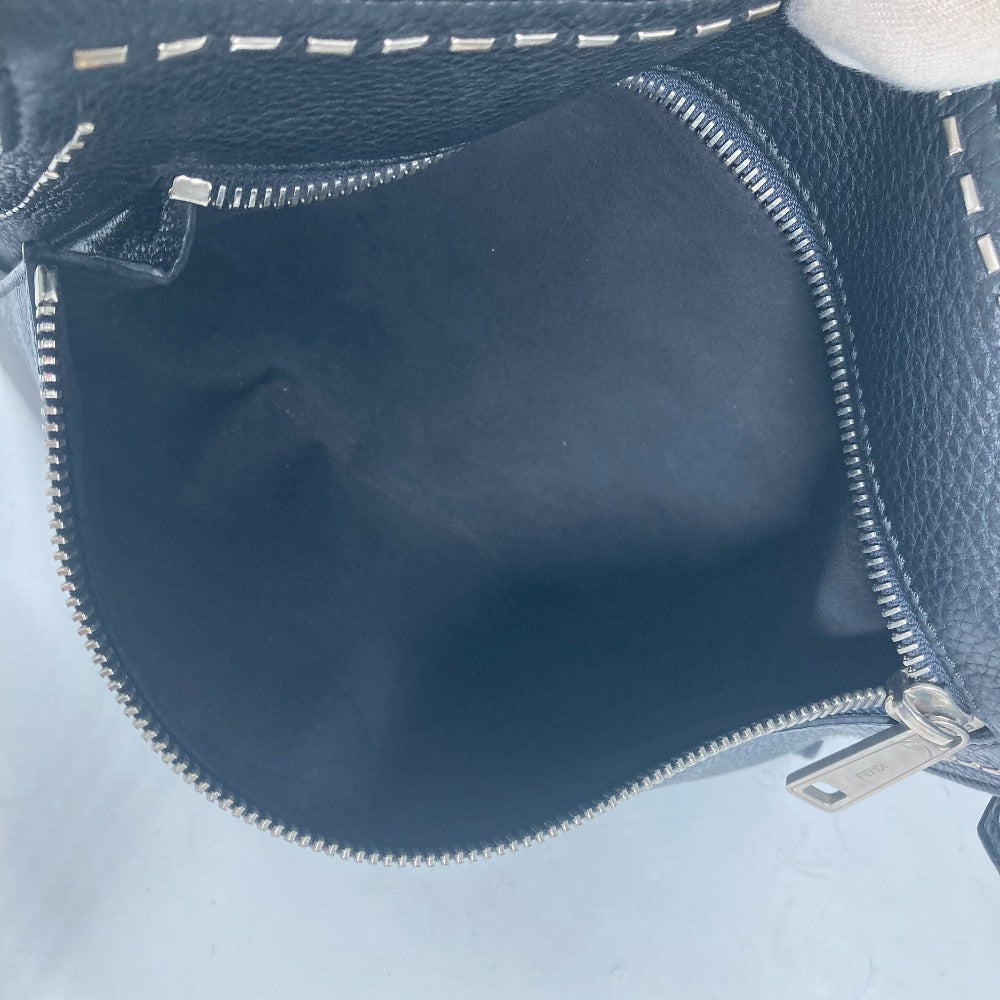 FENDI Shoulder Bag 7VA407 leather black Messenger bag Celeria