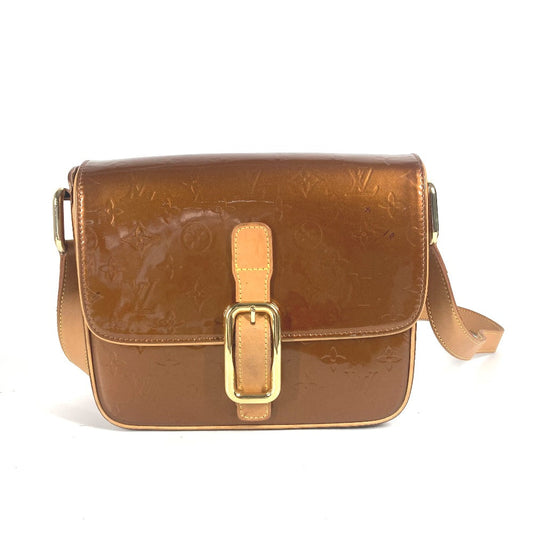 LOUIS VUITTON Shoulder Bag  M91107 Monogram Vernis Canvas Brown Monogram Vernis Christie GM Women Used Authentic