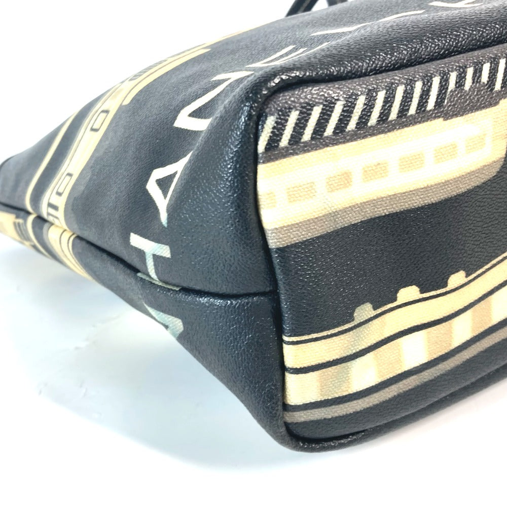 CHANEL Shoulder Bag PVC / Leather black Central station Women Used Authentic