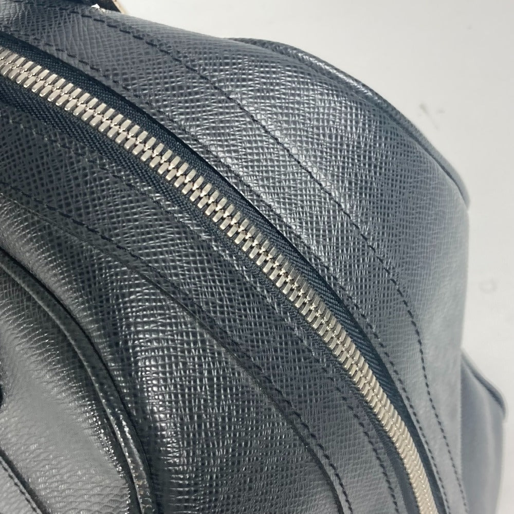 LOUIS VUITTON Boston Duffel bag M31152 Taiga Leather black Taiga Stanislav unisex(Unisex) Used Authentic