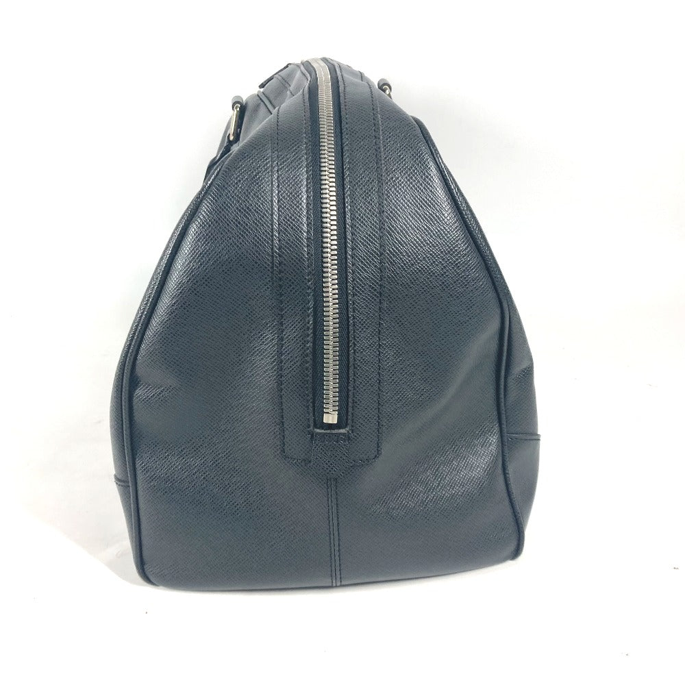 LOUIS VUITTON Boston Duffel bag M31152 Taiga Leather black Taiga Stanislav unisex(Unisex) Used Authentic