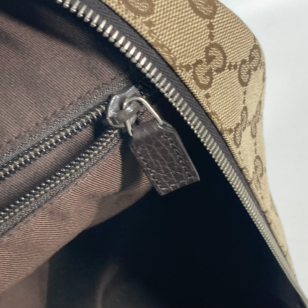 GUCCI Backpack 449906 GG canvas / leather beige GG Backpack unisex(Unisex) Used Authentic