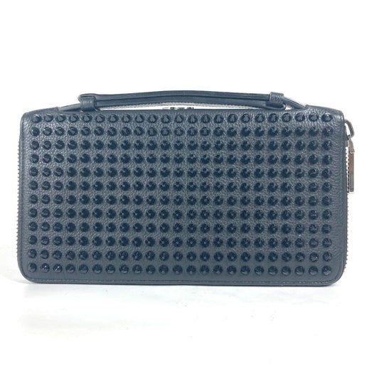 Christian Louboutin Long Wallet Purse 1165043 leather black bag handbag PANETTONE Panettone mens Used Authentic