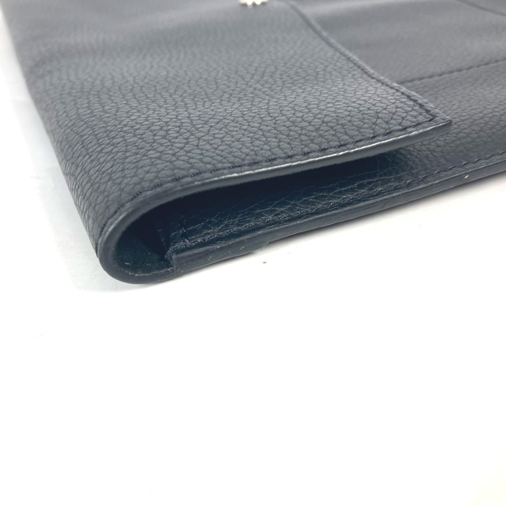 LOUIS VUITTON Clutch bag M62250 Taurillon Clemence Leather black LV logo pochette envelope mens Used Authentic
