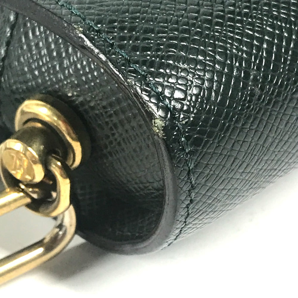 LOUIS VUITTON business bag M30184 Taiga Leather green Taiga Baikal mens Used Authentic