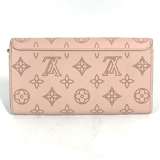 LOUIS VUITTON Long Wallet Purse M60145 monogram mahina leather pink Monogram Mahina Portefeuille Iris