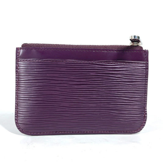 LOUIS VUITTON Coin case M6660K Epi Leather purple Epi Pochette Cle NM