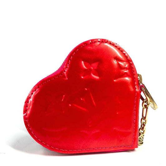 LOUIS VUITTON Coin case M93657 Monogram Vernis Canvas pink Monogram Vernis Porto Monet Coeur