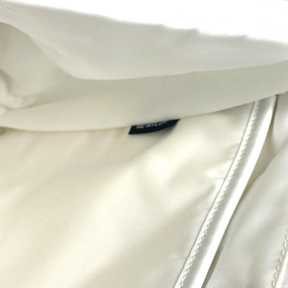 PRADA Backpack 1BZ07 Nylon white logo bicolor signeau print unisex(Unisex) Used Authentic