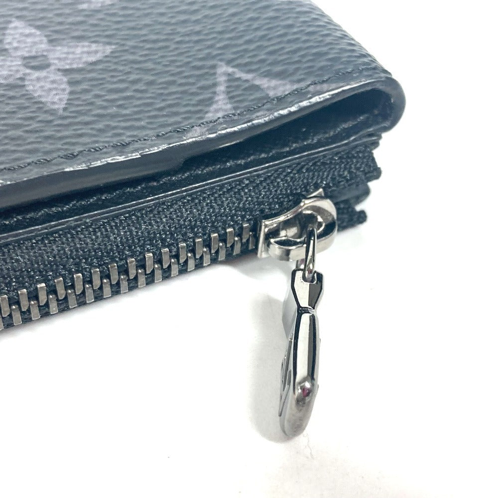 LOUIS VUITTON Folded wallet M81568 Monogram Eclipse Canvas black Monogram Eclipse hybrid wallet unisex(Unisex) Used Authentic