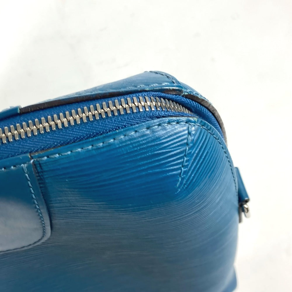 LOUIS VUITTON Business bag M50165 Epi Leather blue Epi Porte Document Jules PDJ mens Used Authentic
