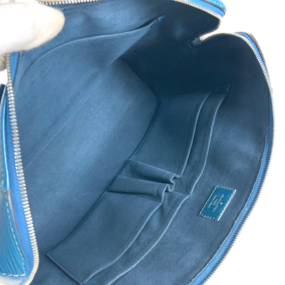 LOUIS VUITTON Business bag M50165 Epi Leather blue Epi Porte Document Jules PDJ mens Used Authentic