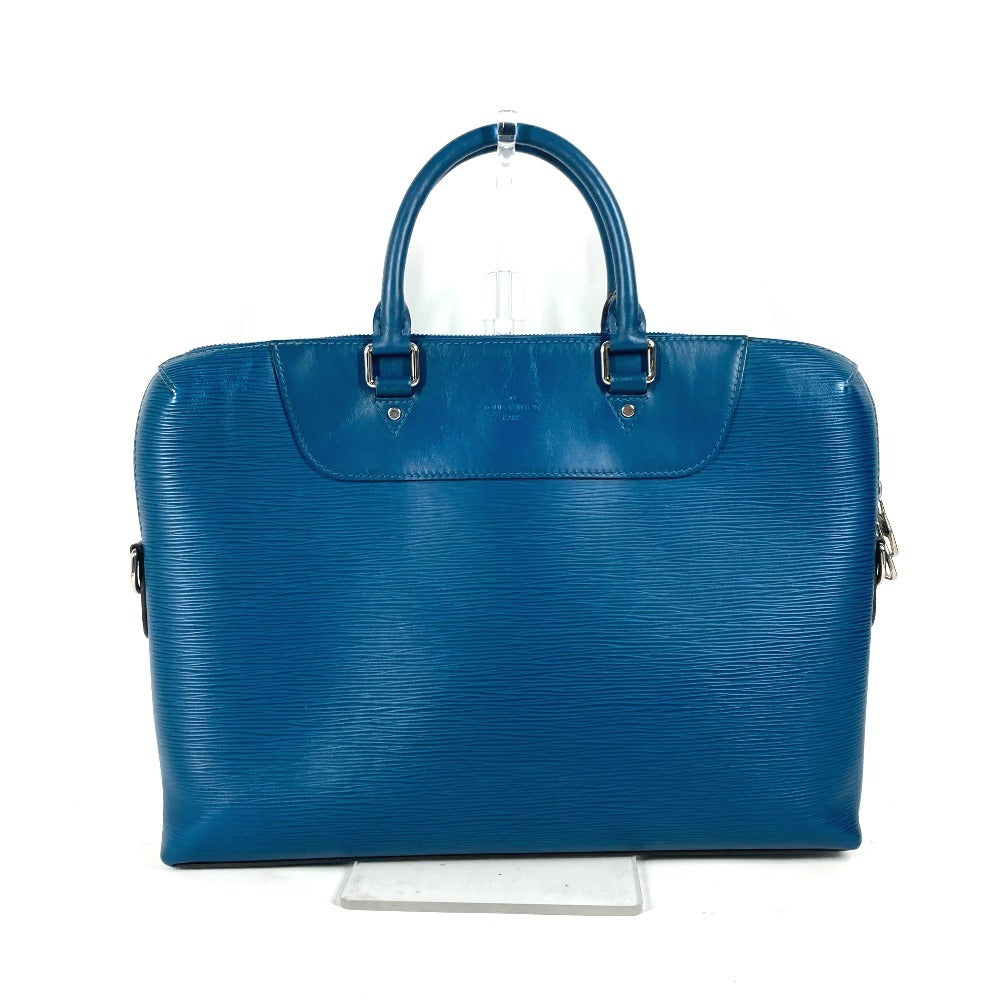 LOUIS VUITTON Business bag M50165 Epi Leather blue Epi Porte Document Jules PDJ mens Used Authentic