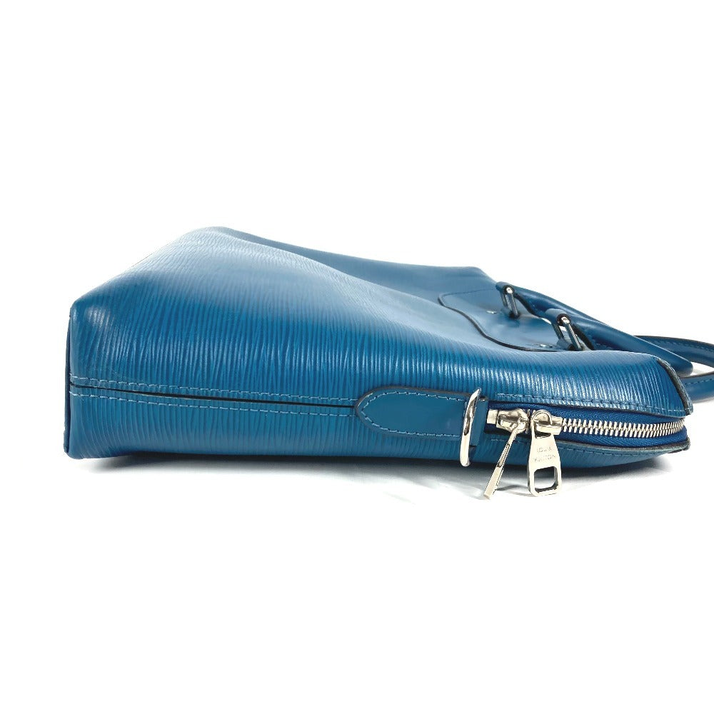 LOUIS VUITTON Business bag M50165 Epi Leather blue Epi Porte Document Jules PDJ mens Used Authentic