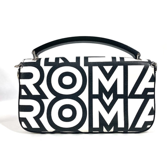 FENDI Handbag 7AS142 leather black Marc Jacobs collaboration Baguette Phone Pouch