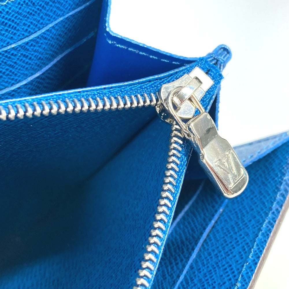 LOUIS VUITTON Long Wallet Purse M60528 Epi Leather blue Epi Portefeuille Sara