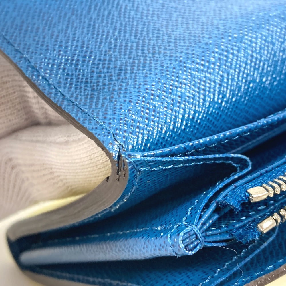 LOUIS VUITTON Long Wallet Purse M60528 Epi Leather blue Epi Portefeuille Sara
