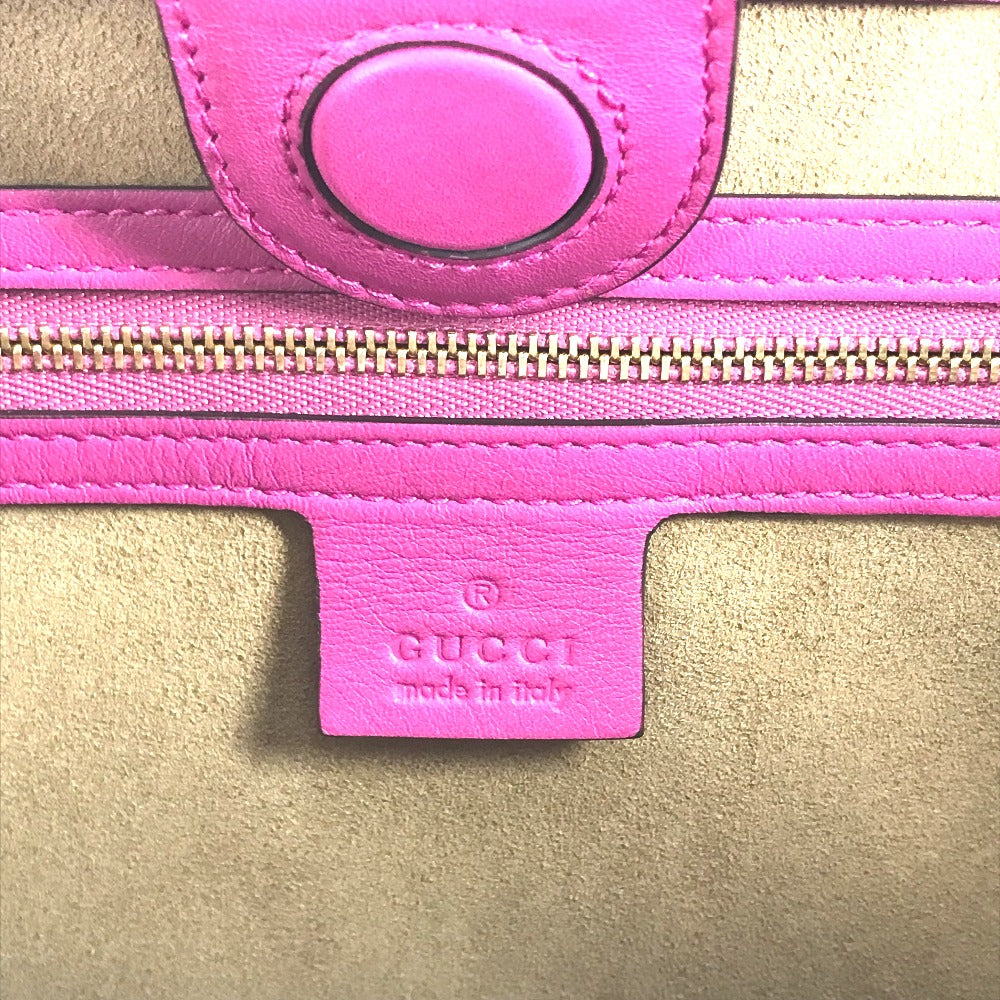GUCCI Business bag 409530 leather Red Briefcase Bicolor logo unisex(Unisex) Used Authentic