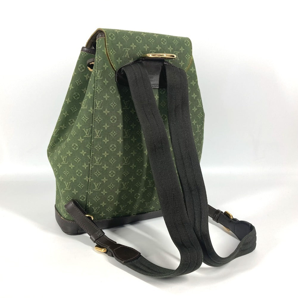 LOUIS VUITTON Backpack M92456 Monogram mini canvas khaki Monogram mini Montsouris GM unisex(Unisex) Used Authentic