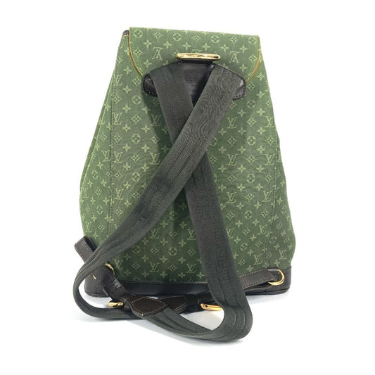 LOUIS VUITTON Backpack M92456 Monogram mini canvas khaki Monogram mini Montsouris GM unisex(Unisex) Used Authentic