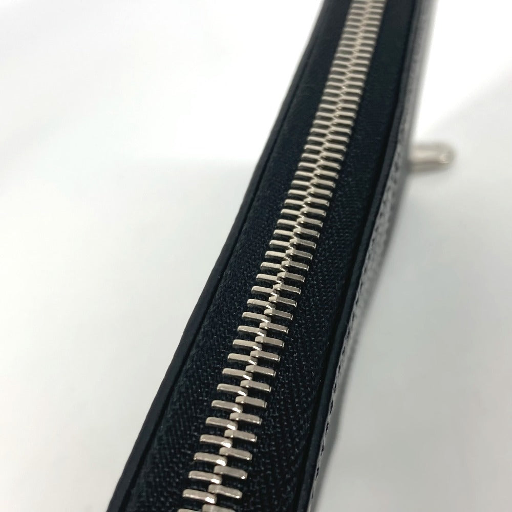 LOUIS VUITTON Long Wallet Purse M30731 Taiga Leather black Taiga Trio Color Zippy Wallet Vertical unisex(Unisex) Used Authentic
