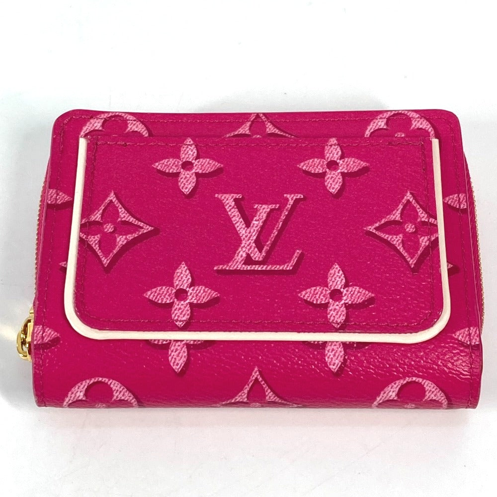 LOUIS VUITTON Folded wallet M81472 Monogram canvas pink Monogram Fall for You Portefeuille Lou Women Used Authentic