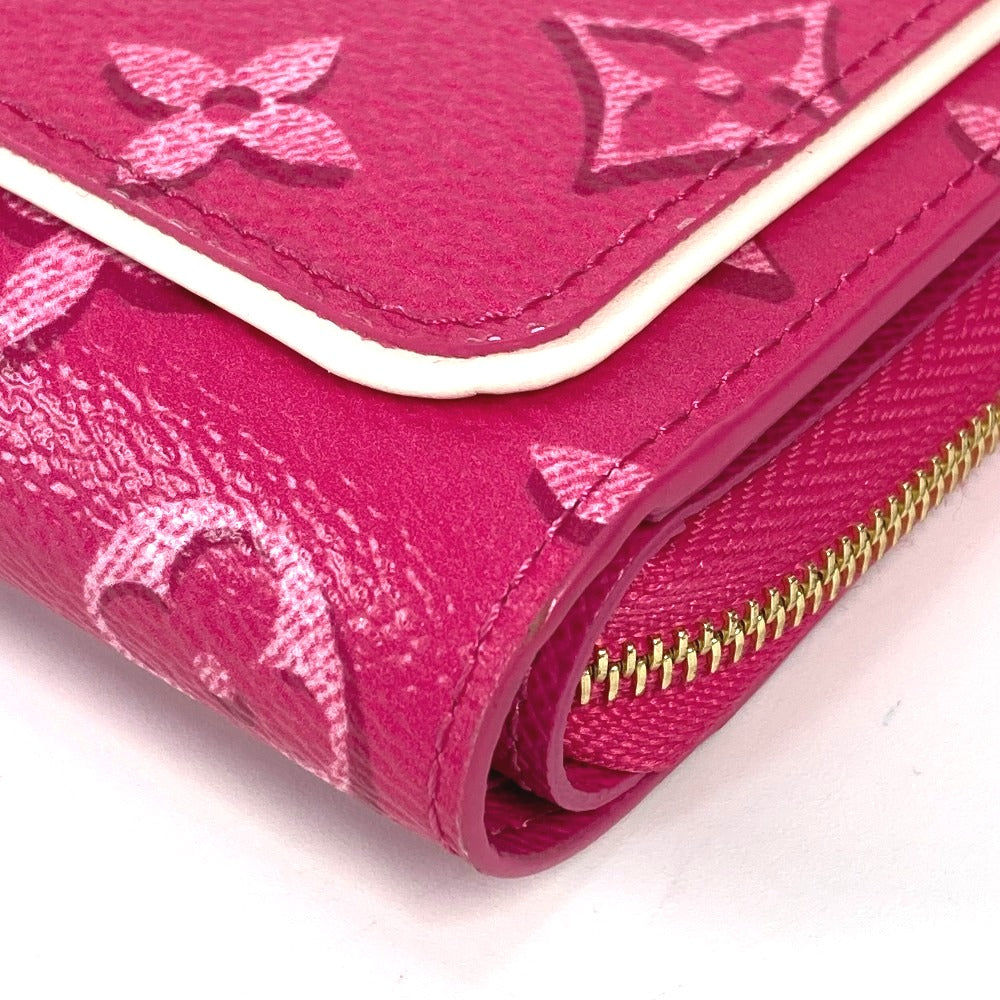 LOUIS VUITTON Folded wallet M81472 Monogram canvas pink Monogram Fall for You Portefeuille Lou Women Used Authentic