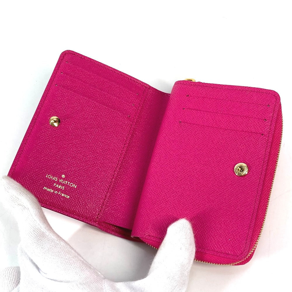 LOUIS VUITTON Folded wallet M81472 Monogram canvas pink Monogram Fall for You Portefeuille Lou Women Used Authentic